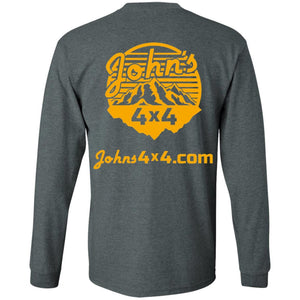 John's 4x4 BADASSERY Mountains 2-sided print G240 Gildan LS Ultra Cotton T-Shirt