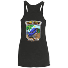 San Diego jeep club 2-sided print L6733 Next Level Ladies' Triblend Racerback Tank