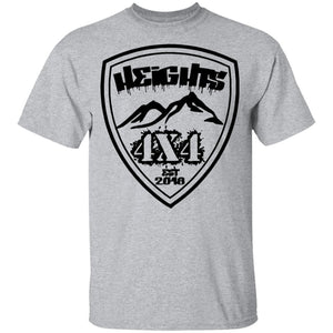 Heights 4x4 crest G500B Gildan Youth 5.3 oz 100% Cotton T-Shirt