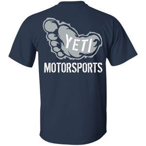 Yeti Motorsports logo 2-sided print G500 Gildan 5.3 oz. T-Shirt
