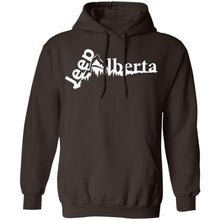 Jeep Alberta white logo G185 Gildan Pullover Hoodie 8 oz.