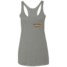 San Diego jeep club 2-sided print L6733 Next Level Ladies' Triblend Racerback Tank