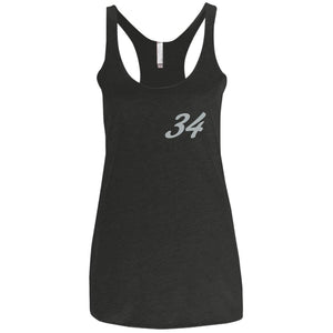 Yeti Motorsports logo 2-sided print NL6733 Next Level Ladies' Triblend Racerback Tank