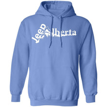 Jeep Alberta white logo G185 Gildan Pullover Hoodie 8 oz.