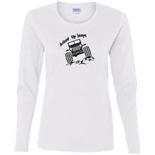 Juiced Up Jeeps G540L Gildan Ladies' Cotton LS T-Shirt