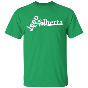 Jeep Alberta white logo G500 Gildan 5.3 oz. T-Shirt