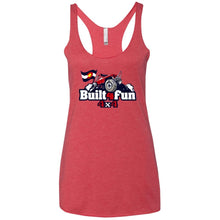 Built4Fun red NL6733 Next Level Ladies' Triblend Racerback Tank