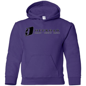 D3 Offroad white border G185B Gildan Youth Pullover Hoodie