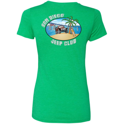 SDJC 2-sided print NL6710 Ladies' Fitted Triblend T-Shirt