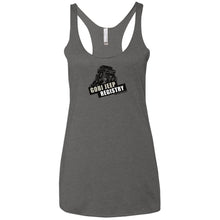 Gobi Jeep Registry Logo NL6733 Next Level Ladies' Triblend Racerback Tank