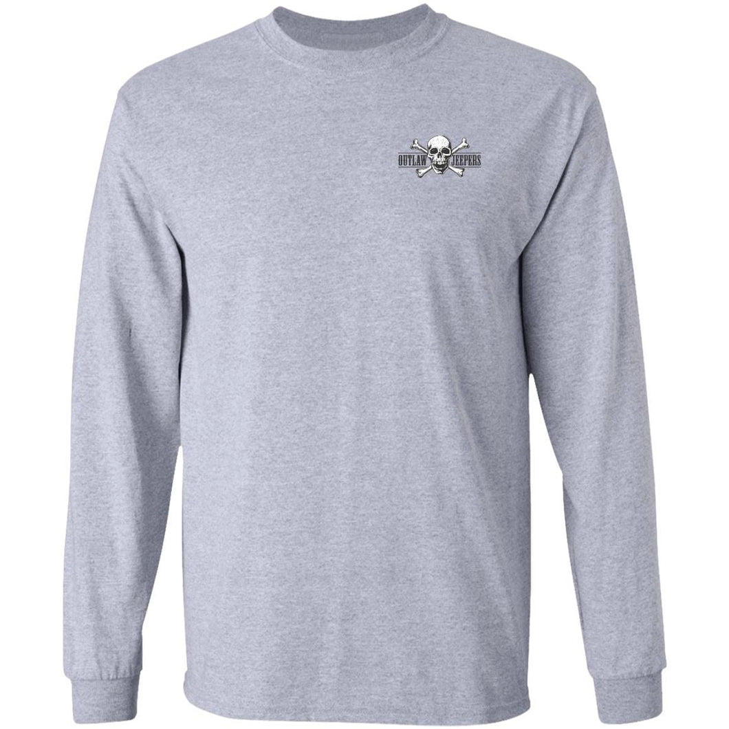 Outlaw Jeepers 2-sided print G240 LS Ultra Cotton T-Shirt