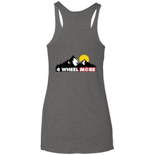 4 Wheel More 2-sided print NL6733 Next Level Ladies' Triblend Racerback Tank