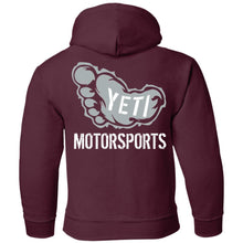 Yeti Motorsports logo 2-sided print G185B Gildan Youth Pullover Hoodie