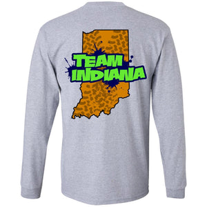 B&B Motorsports 2-sided print (Team Indiana back) G240 Gildan LS Ultra Cotton T-Shirt