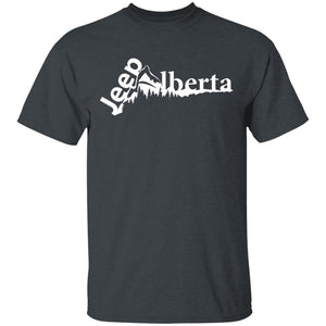 Jeep Alberta white logo G500 Gildan 5.3 oz. T-Shirt
