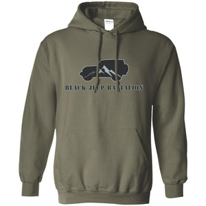 Black Jeep Battalion G185 Gildan Pullover Hoodie 8 oz.