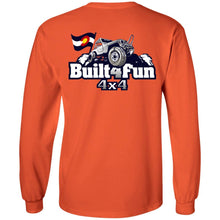 Built4Fun grey 2-sided print G240 Gildan LS Ultra Cotton T-Shirt