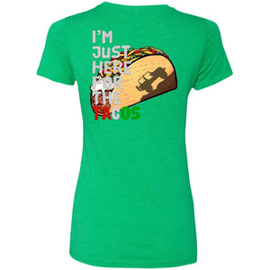 Jeep Paparazzi gray 2-sided print NL6710 Ladies' Triblend T-Shirt