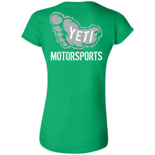 Yeti Motorsports logo 2-sided print G640L Gildan Softstyle Ladies' Fitted T-Shirt