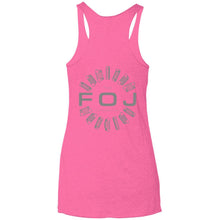 FOJ 2-sided print NL6733 Next Level Ladies' Triblend Racerback Tank