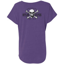 Outlaw Jeepers 2-sided print NL6760 Ladies' Triblend Dolman Sleeve
