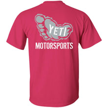 Yeti Motorsports logo 2-sided print G500B Gildan Youth 5.3 oz 100% Cotton T-Shirt