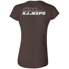 XJ Jeeps 2-sided print G640L Gildan Softstyle Ladies' Fitted T-Shirt