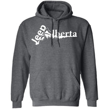 Jeep Alberta white logo G185 Gildan Pullover Hoodie 8 oz.