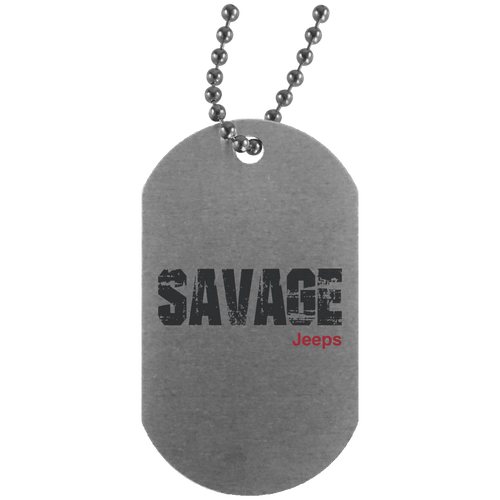 Savage Jeeps UN4004 Silver Dog Tag