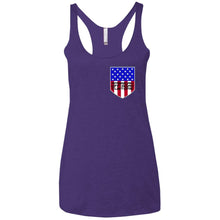 American Off-Road 2-sided print NL6733 Next Level Ladies' Triblend Racerback Tank