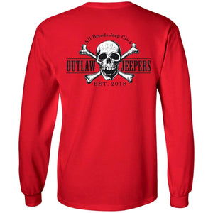 Outlaw Jeepers 2-sided print G240 LS Ultra Cotton T-Shirt