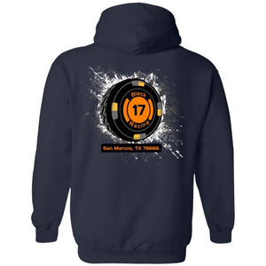 Black 17 2-sided print G185 Gildan Pullover Hoodie 8 oz.