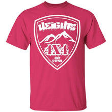 Heights 4x4 crest white logo G500B Gildan Youth 5.3 oz 100% Cotton T-Shirt