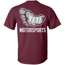 Yeti Motorsports logo 2-sided print G500 Gildan 5.3 oz. T-Shirt