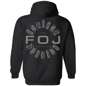 FOJ 2-sided print G185 Gildan Pullover Hoodie 8 oz.