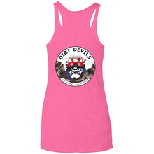 Dirt Devils Jeep Club 2-sided print NL6733 Ladies' Triblend Racerback Tank