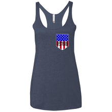 American Off-Road 2-sided print NL6733 Next Level Ladies' Triblend Racerback Tank