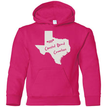 Coastal Bend Crawlers light logo G185B Gildan Youth Pullover Hoodie
