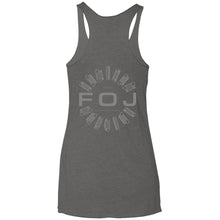 FOJ 2-sided print NL6733 Next Level Ladies' Triblend Racerback Tank