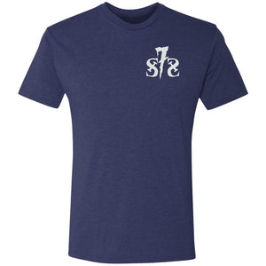 S7S white logo You Can't Wheel With Us 2-sided print NL6010 Men's Triblend T-Shirt