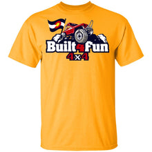 Built4Fun red G500B Gildan Youth 5.3 oz 100% Cotton T-Shirt