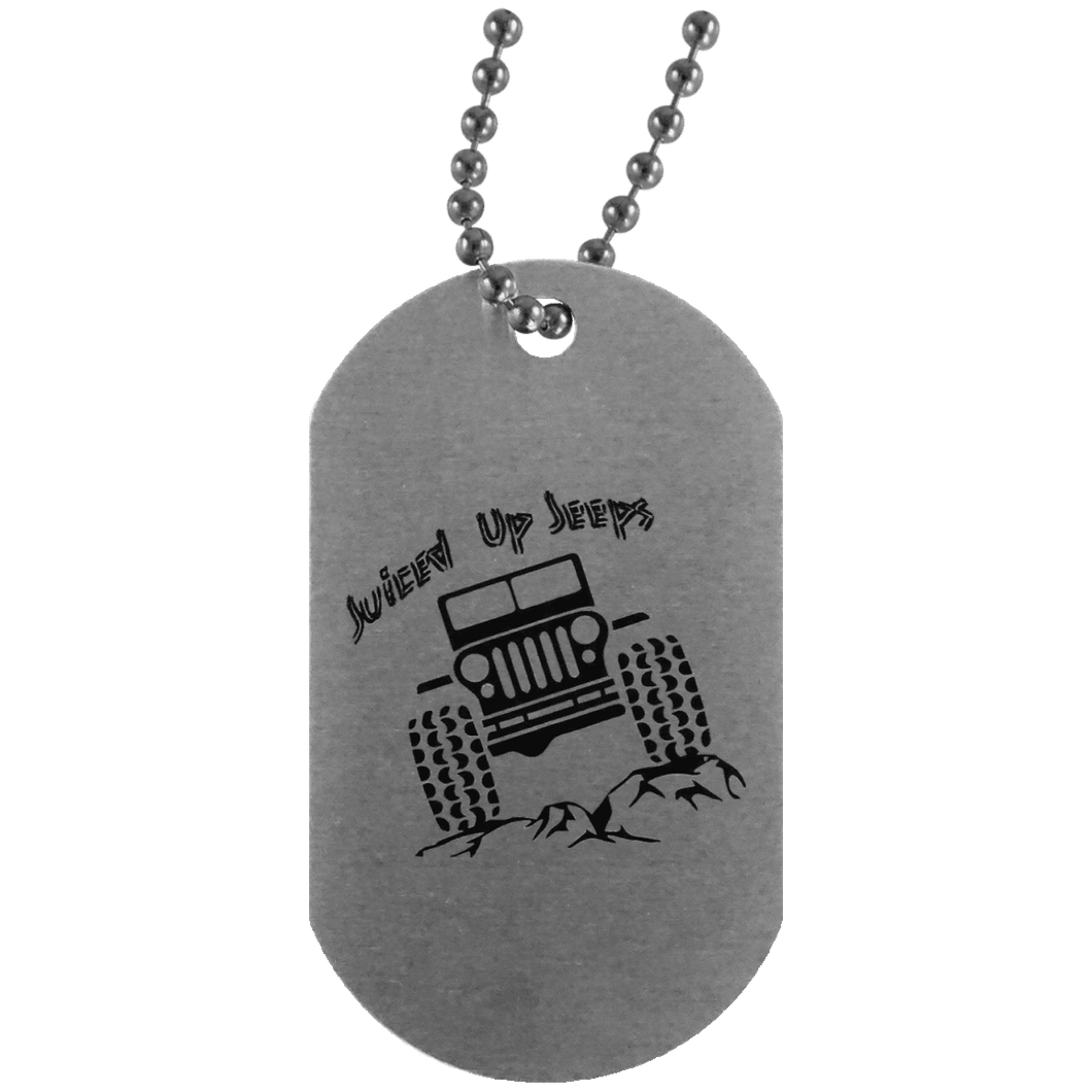 Juiced Up Jeeps UN4004 Silver Dog Tag