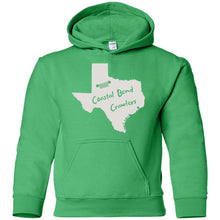 Coastal Bend Crawlers light logo G185B Gildan Youth Pullover Hoodie
