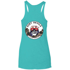 Dirt Devils Jeep Club 2-sided print NL6733 Ladies' Triblend Racerback Tank