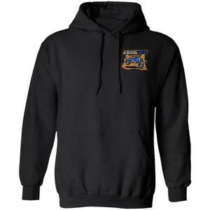 B&B Motorsports 2-sided print (Team Indiana back) G185 Gildan Pullover Hoodie 8 oz.