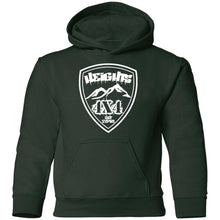 Heights 4x4 crest white logo G185B Gildan Youth Pullover Hoodie