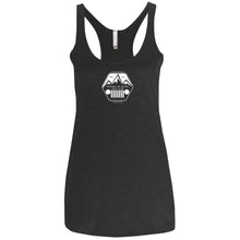 ASJC white logo NL6733 Next Level Ladies' Triblend Racerback Tank