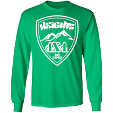 Heights 4x4 crest white logo G240 Gildan LS Ultra Cotton T-Shirt
