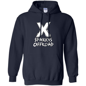 Sparky's Offroad white logo G185 Gildan Pullover Hoodie 8 oz.