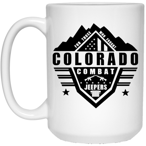 Colorado Combat Jeepers 21504 15 oz. White Mug